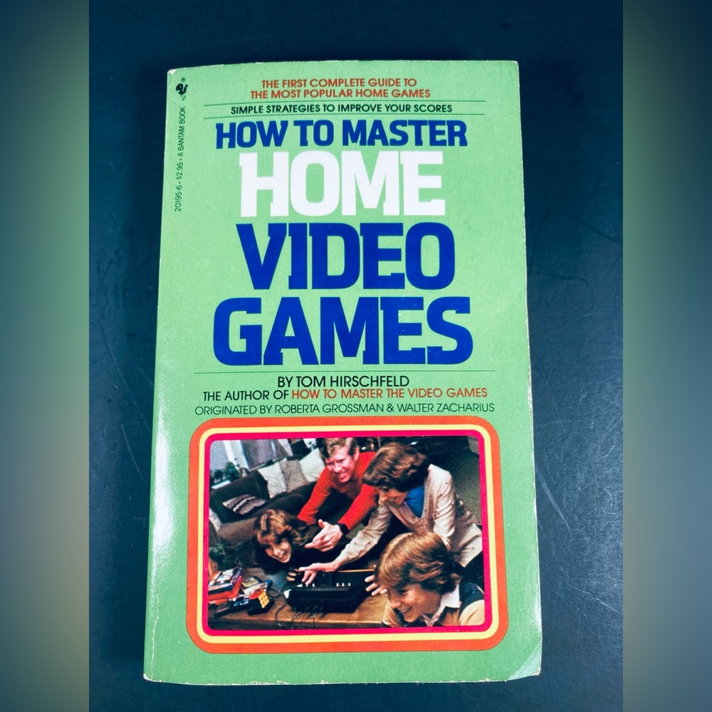 Vtg 1982 Bantam Paperback Book How to Master Home Video Games Tom Hirschfeld